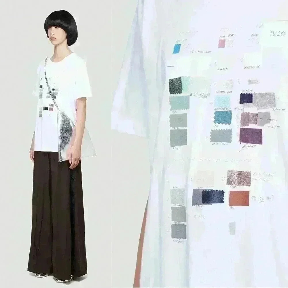 MM6 Maison Margiela Swatch Print Relaxed Fit Jersey T-shirt - Picture 11 of 16